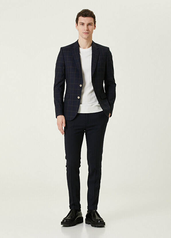 

Синие шерстяные брюки Paul Smith, Синий