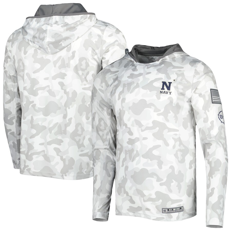 

Футболка с длинным рукавом Colosseum Navy Midshipmen, камуфляж
