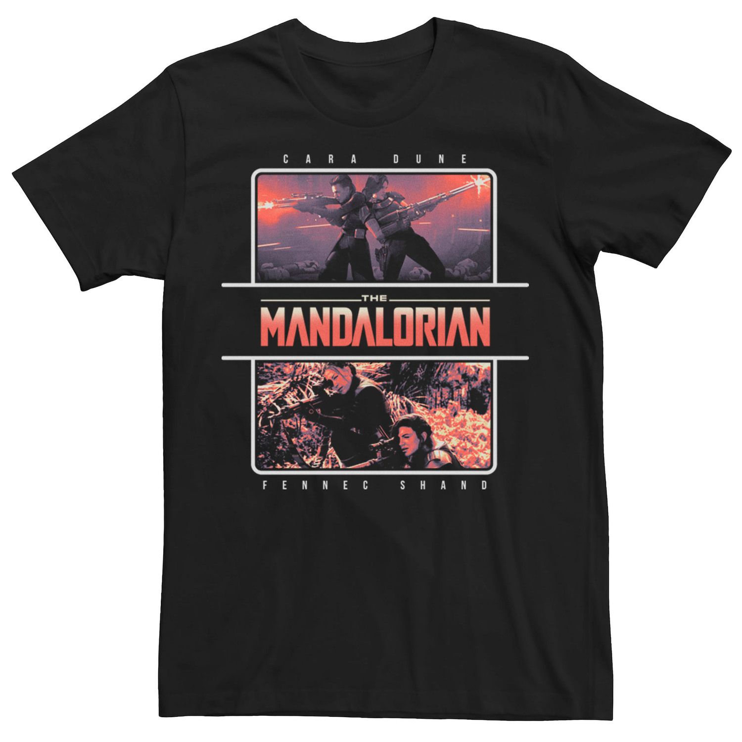 Мужская футболка Star Wars: The Mandalorian Cara Dune и Fennec Shand R15 подвижная фигурка funko pop star wars mandalorian феннек шэнд fennec shand