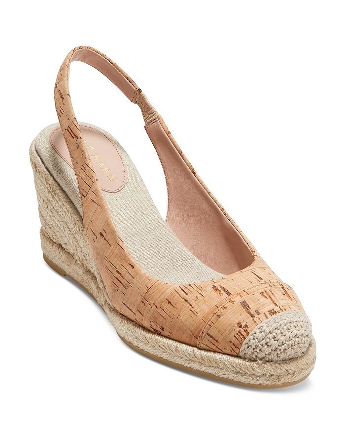 

Женские сандалии на танкетке эспадрильи с ремешком на пятке Cole Haan