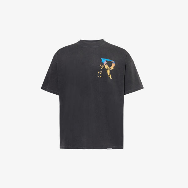 

Футболка из хлопкового джерси с фирменным принтом Palm Represent, черный