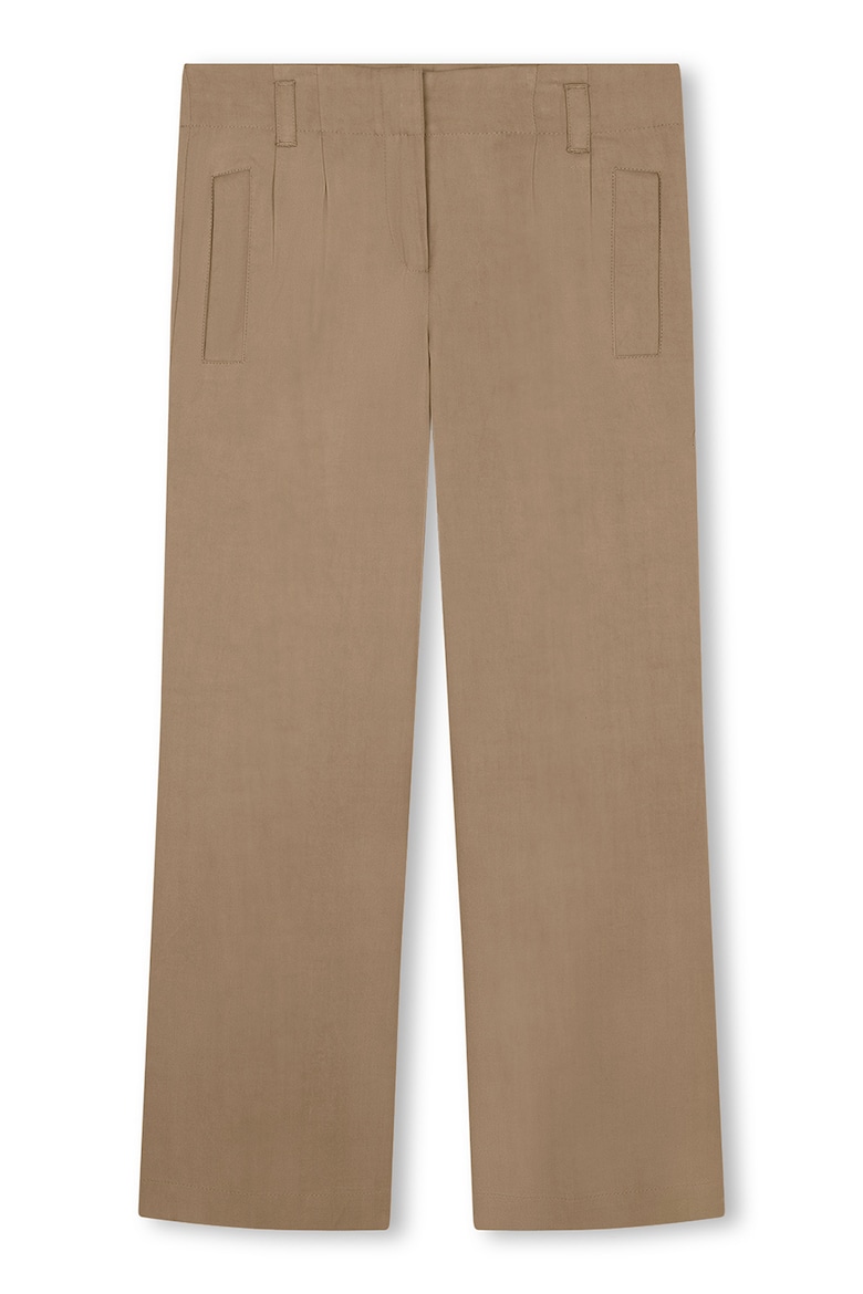 Широкие брюки из хлопка Boss Kidswear, коричневый