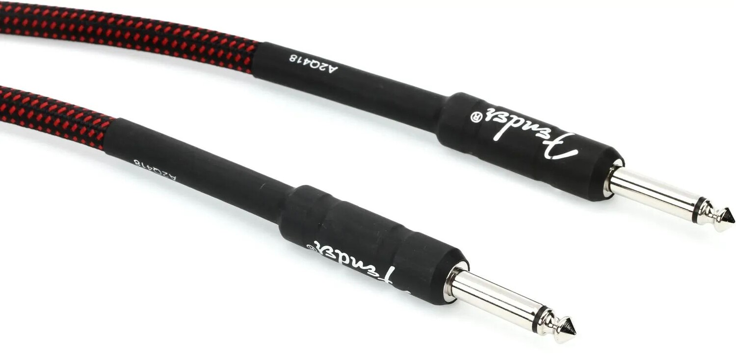 

Fender 0990820067 Профессиональная серия, прямой инструментальный кабель — красный твид, длина 18,6 футов