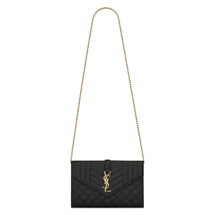 

Кошелек Saint Laurent Envelope Chain Wallet, черный