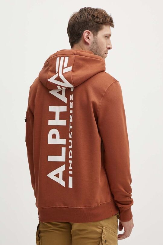 

Толстовка Alpha Industries, коричневый