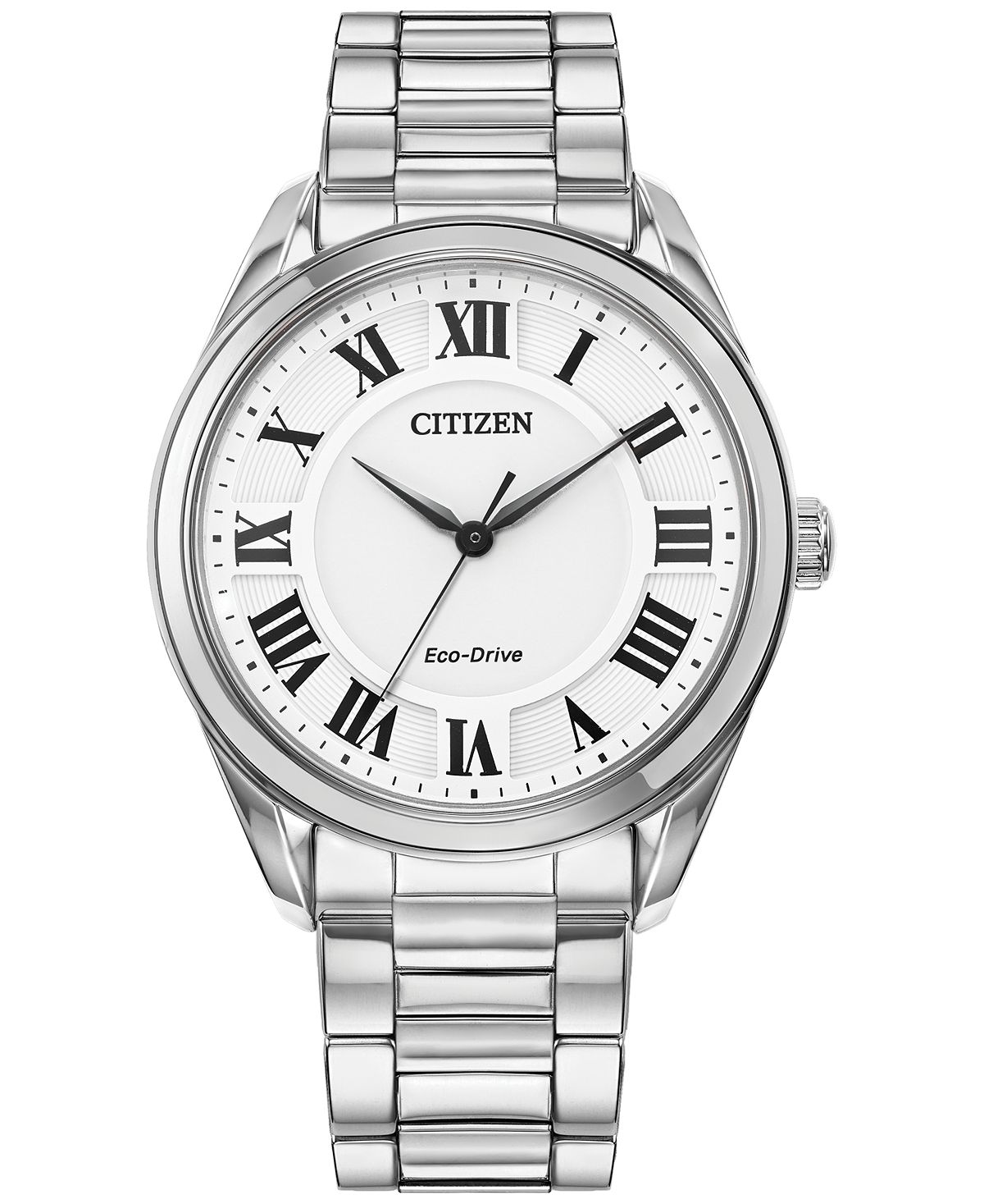 цена Женские часы Eco-Drive Arezzo с браслетом из нержавеющей стали, 35 мм Citizen