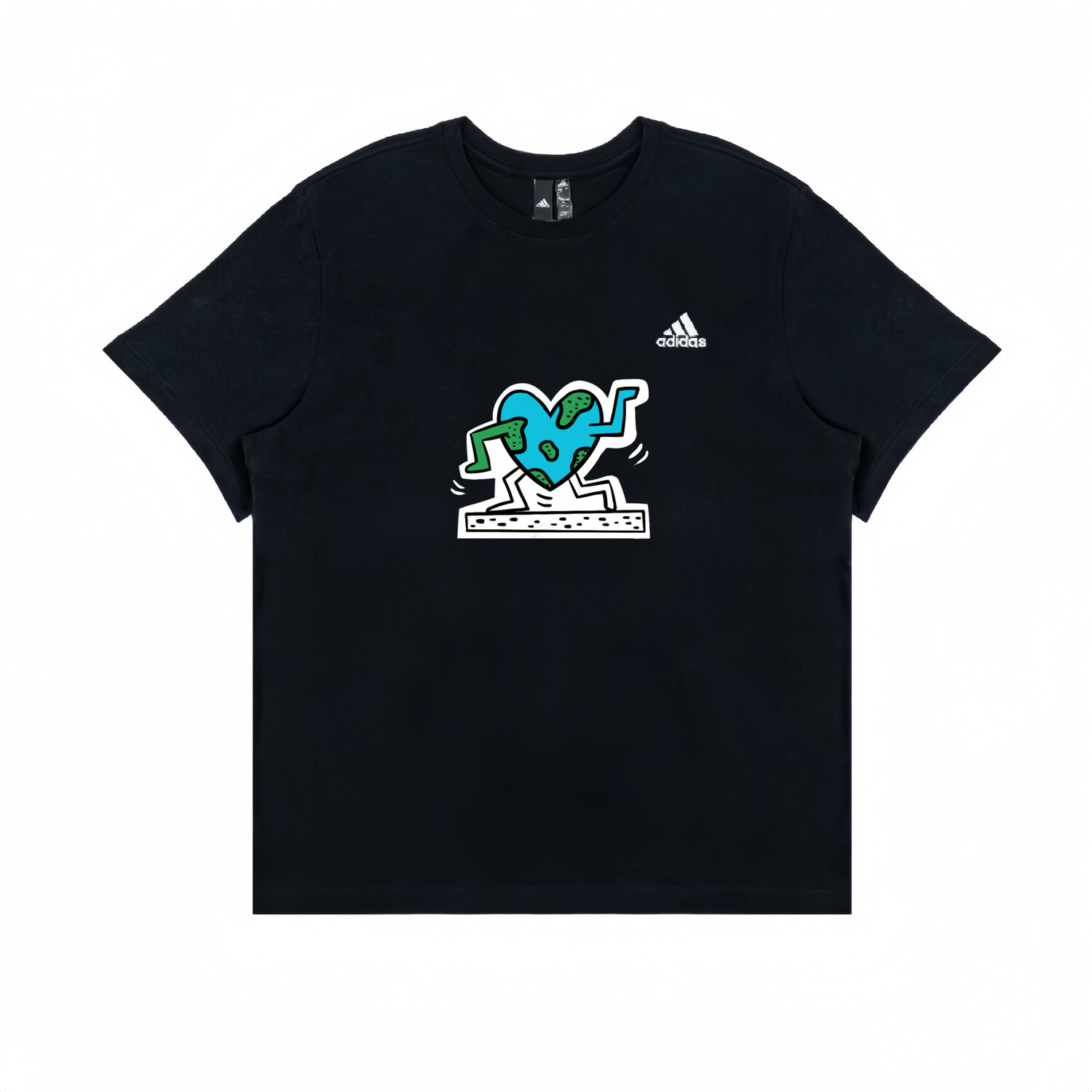 

Футболка унисекс черная Adidas, черный