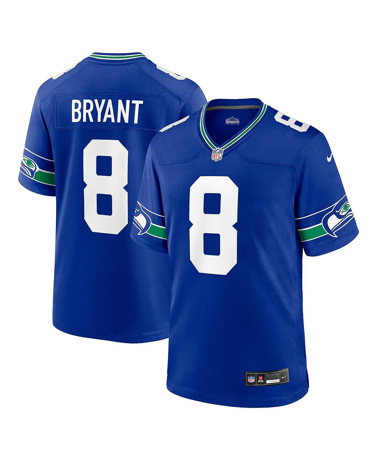 Мужское игровое джерси Coby Bryant Royal Seattle Seahawks Throwback Player Nike
