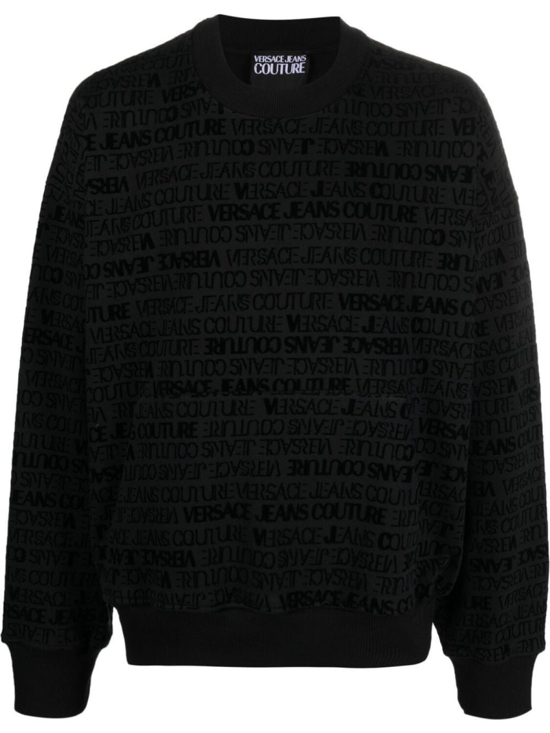 

Versace Jeans Couture толстовка с фактурным логотипом, черный