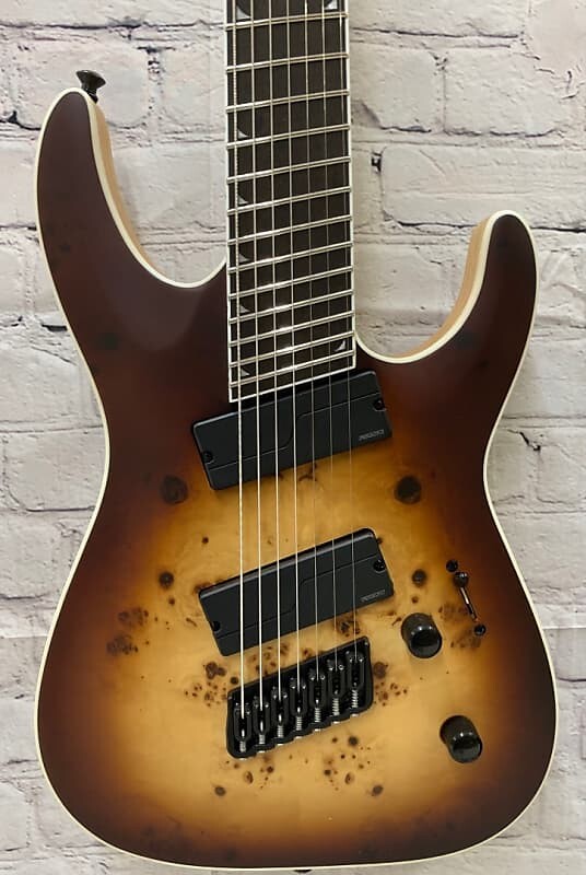 

Электрогитара Jackson Concept Soloist SLAT7P HT MS 7-String Guitar Fanned Frets, Bourbon Burst