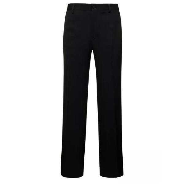 

Брюки straight pants with welt pockets in wool Dolce&Gabbana, черный