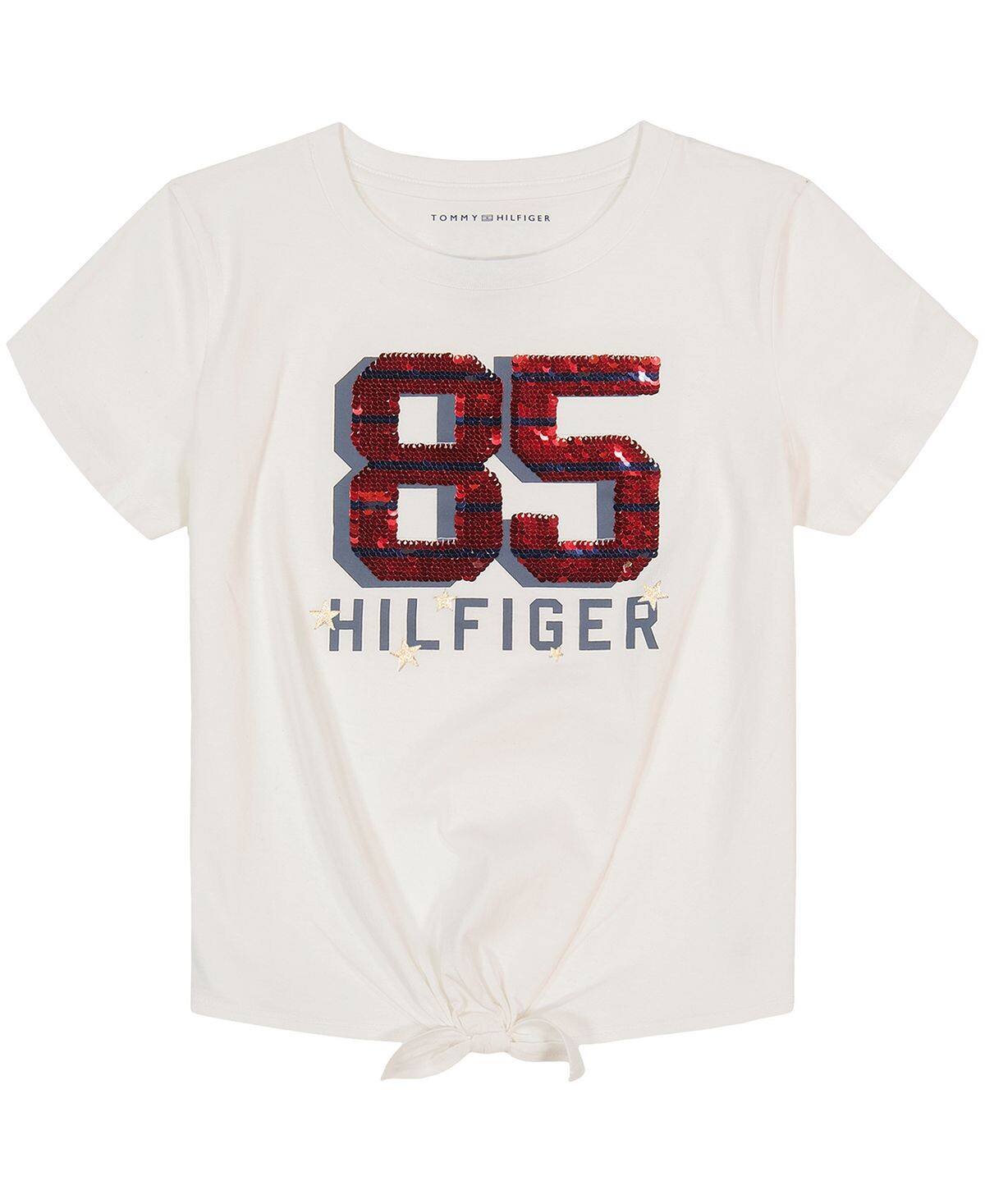 

Футболка с короткими рукавами и завязкой спереди Big Girls Flip-Sequin 85 Tommy Hilfiger