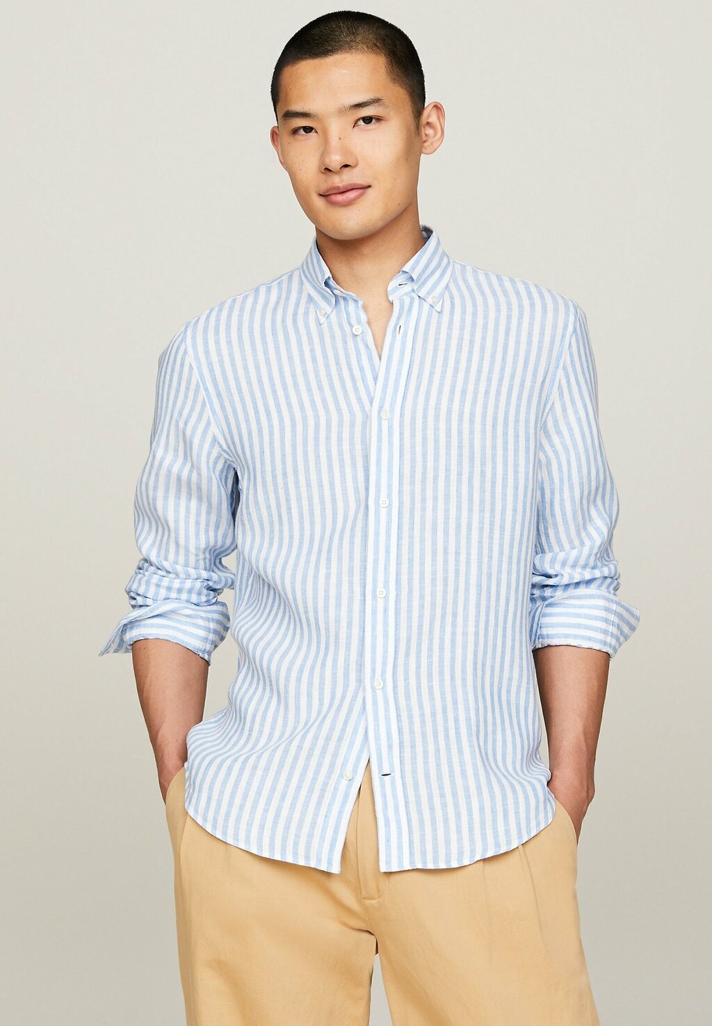 

Рубашка STRIPE REGULAR FIT Tommy Hilfiger, цвет blue spell optic white