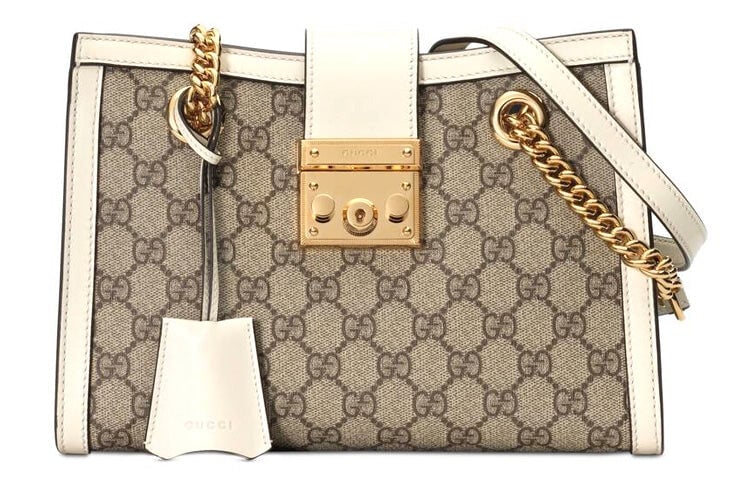 

Сумка GUCCI Padlock GG, белый/бежевый