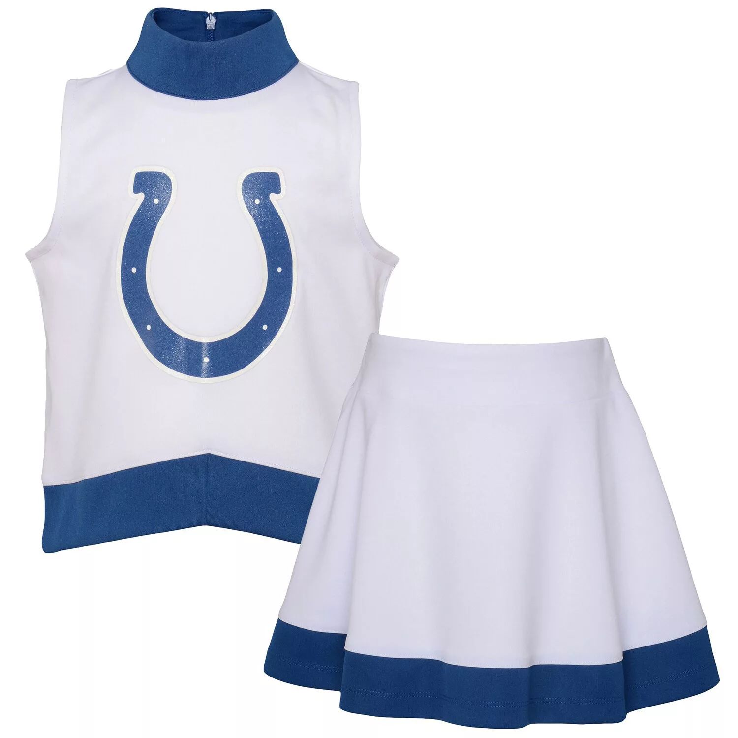 

Молодежное белое платье для девочек Indianapolis Colts Junior Camp Cheer Dress Outerstuff, Белый