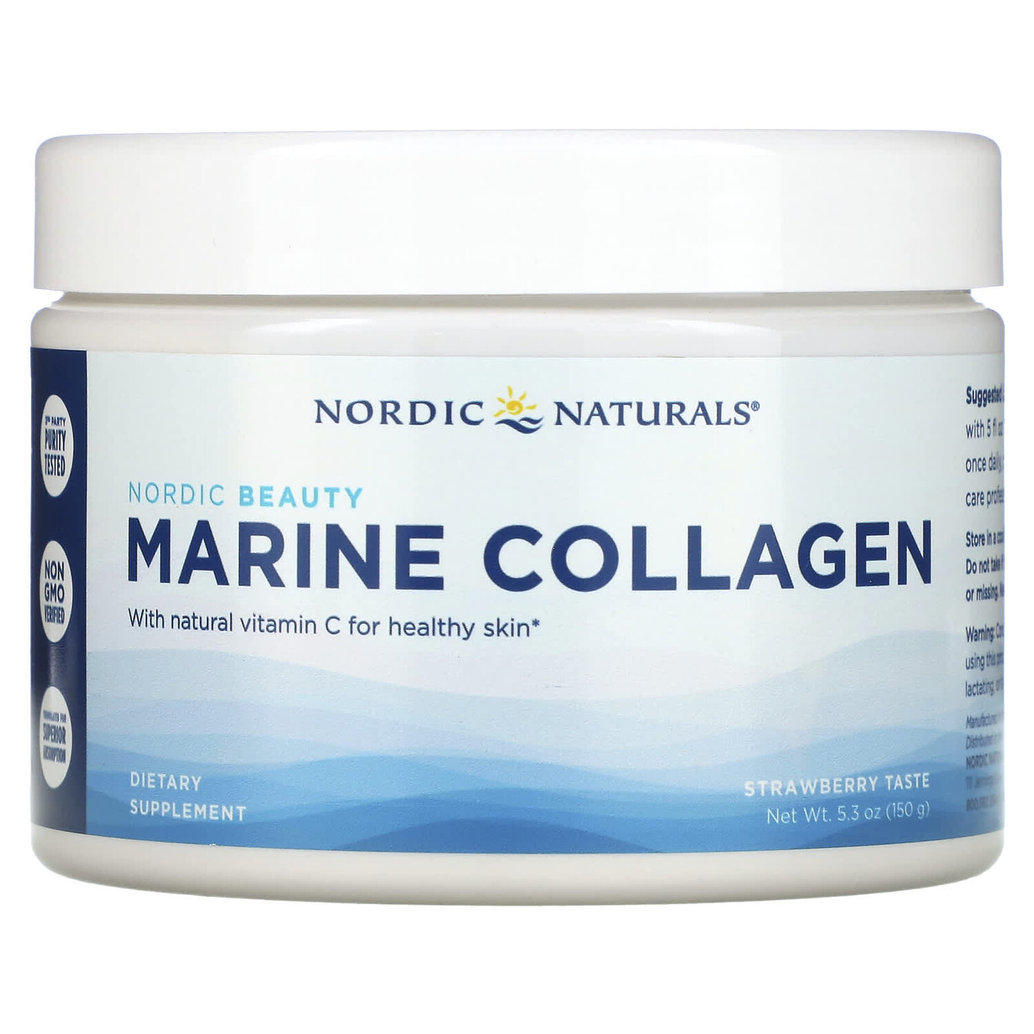

Коллаген, клубничный вкус, 150 г (5,29 унции), Nordic Naturals