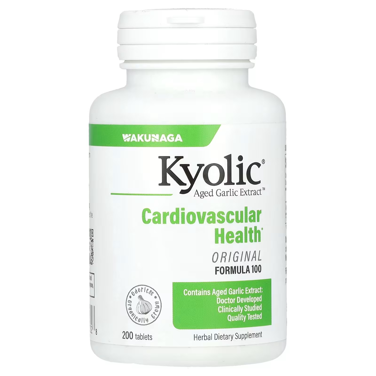 Выдержанный экстракт чеснока Kyolic сердечно-сосудистая формула, 100 таблеток kyolic aged garlic extract выдержанный экстракт чеснока для здорового артериального давления формула 109 80 капсул