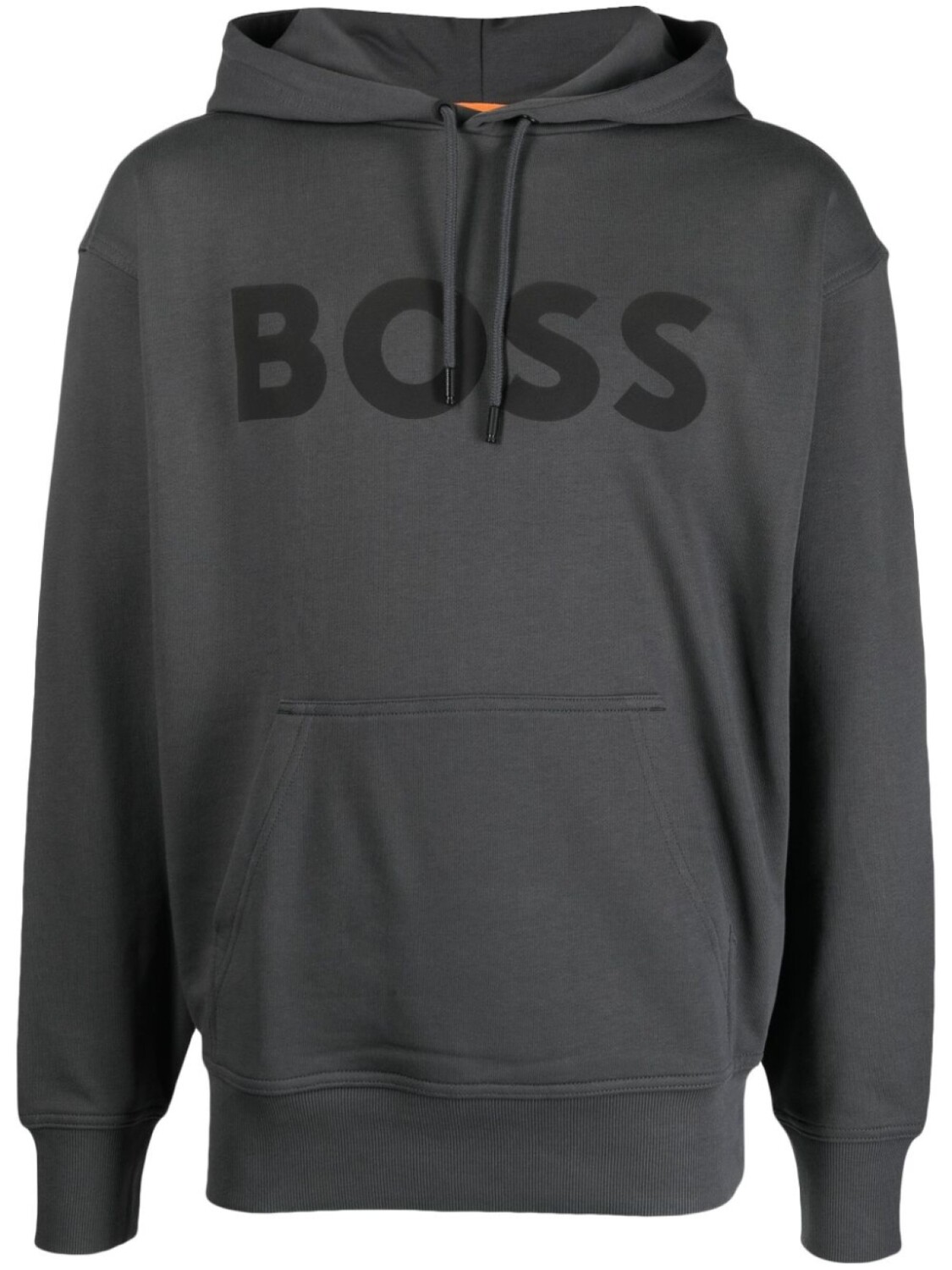 

BOSS худи с логотипом, серый