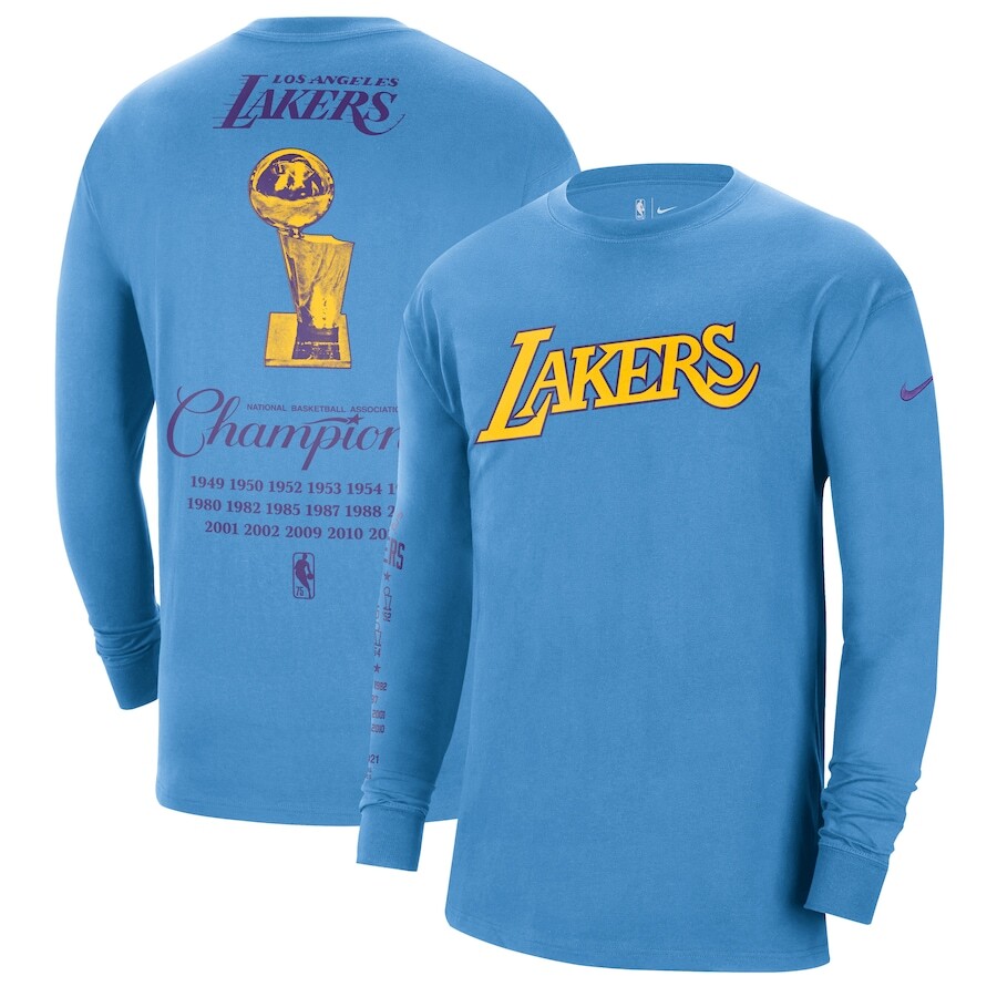 

Футболка с длинным рукавом Nike Los Angeles Lakers, синий