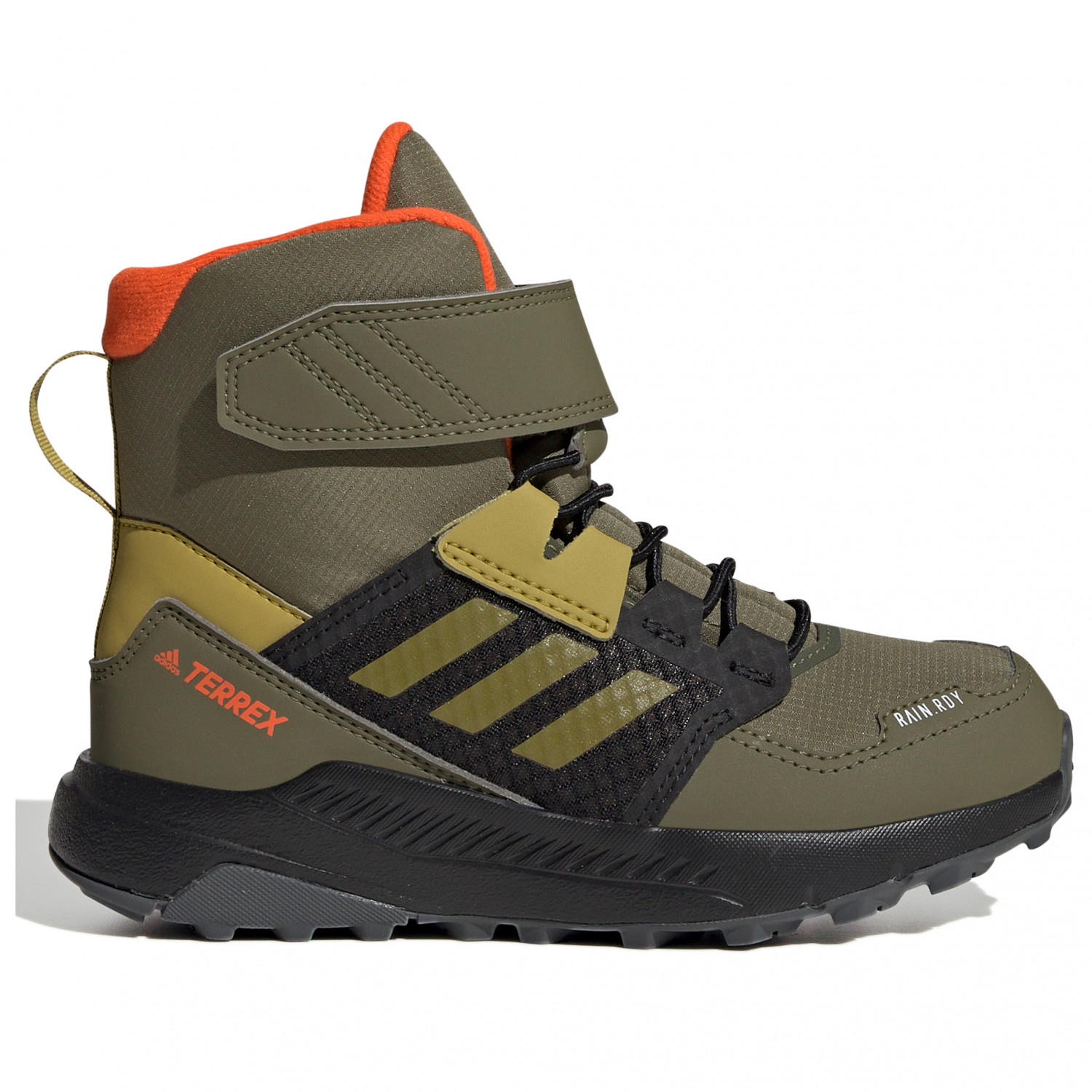 Зимние ботинки Adidas Terrex Kid's Terrex Trailmaker High Cold Ready, цвет Focus Olive/Pulse Olive/Impact Orange