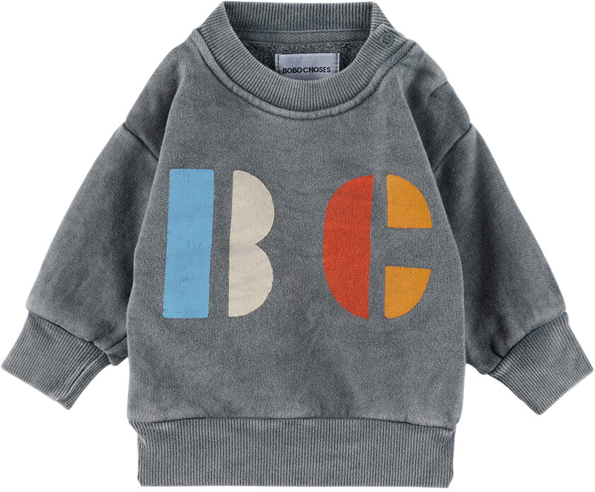 

Baby Grey Толстовка B.C Серая Bobo Choses