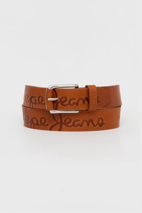 

Кожаный ремень Pepe Jeans, коричневый