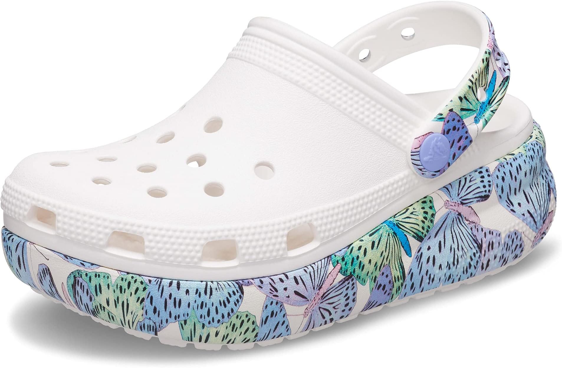 Сабо Classic Cutie Crush Clog - Seasonal Graphics Crocs, цвет White/Multi Butterfly
