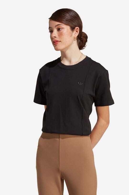

Хлопковая футболка IC5277 adidas Originals, черный