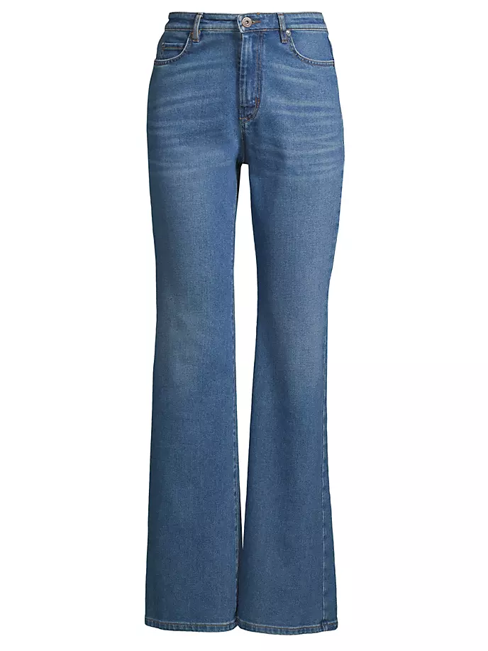 Расклешенные джинсы Palo Weekend Max Mara, темно-синий