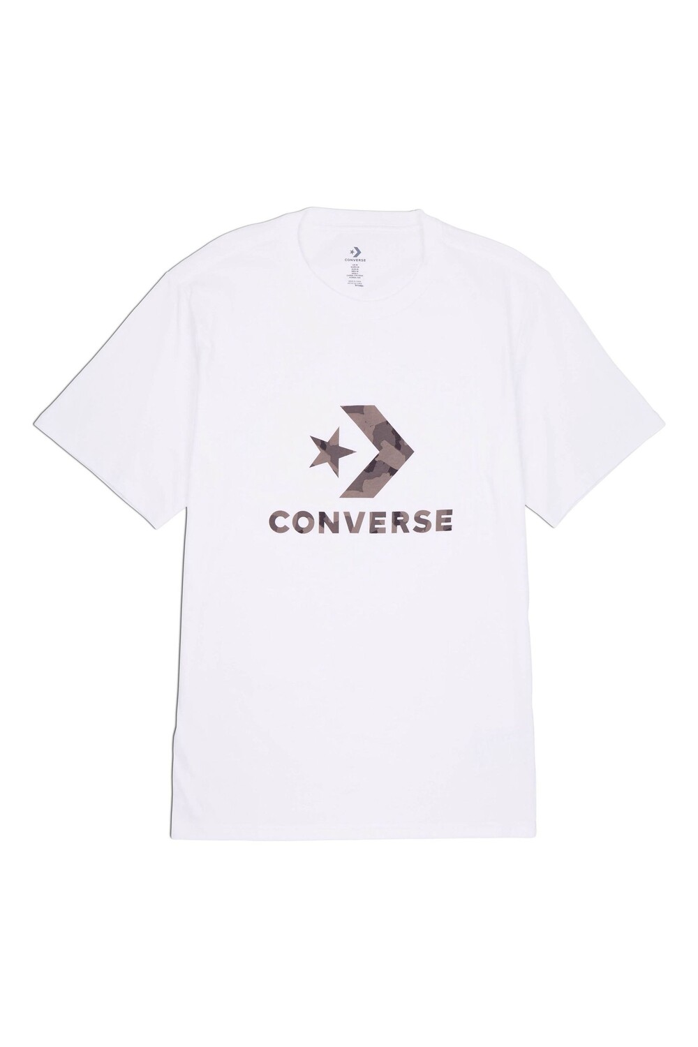 

Футболка из 100% хлопка с принтом в виде звезды и шеврона Converse, белый