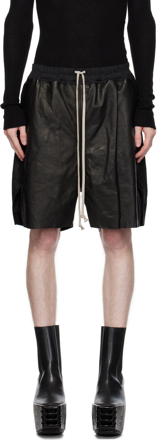 

Черные кожаные боксеры Rick Owens