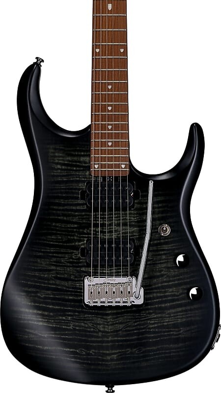 

Электрогитара Sterling JP150FM Flame Maple Top Electric Guitar, Trans Black Satin w/ Gig Bag