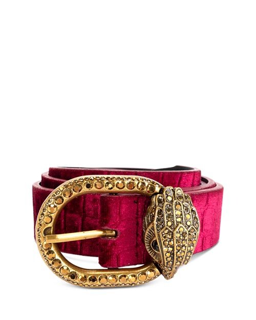 

Ремень из кожи крокодила KURT GEIGER LONDON, цвет Pink