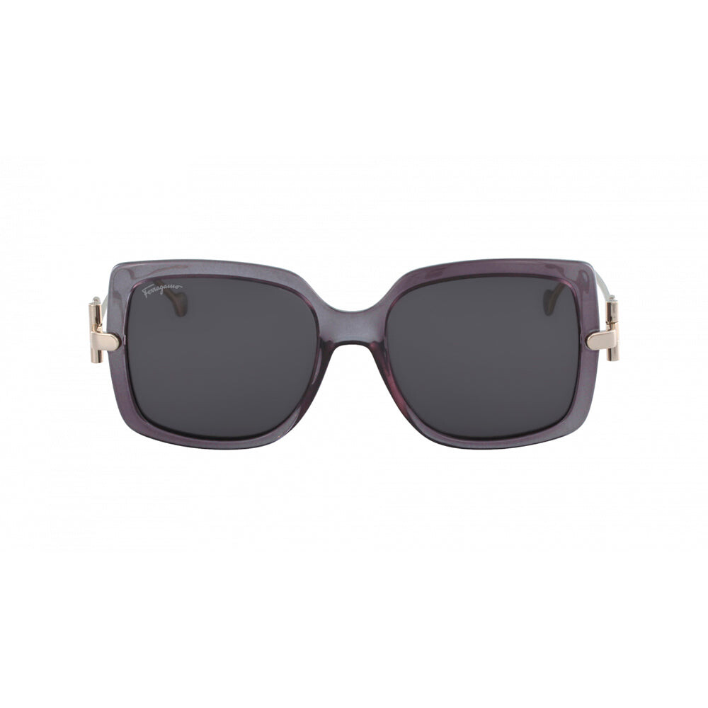 

Женские квадратные солнцезащитные очки Salvatore Ferragamo SF 913S 057 55 мм, цвет Transparent Grey