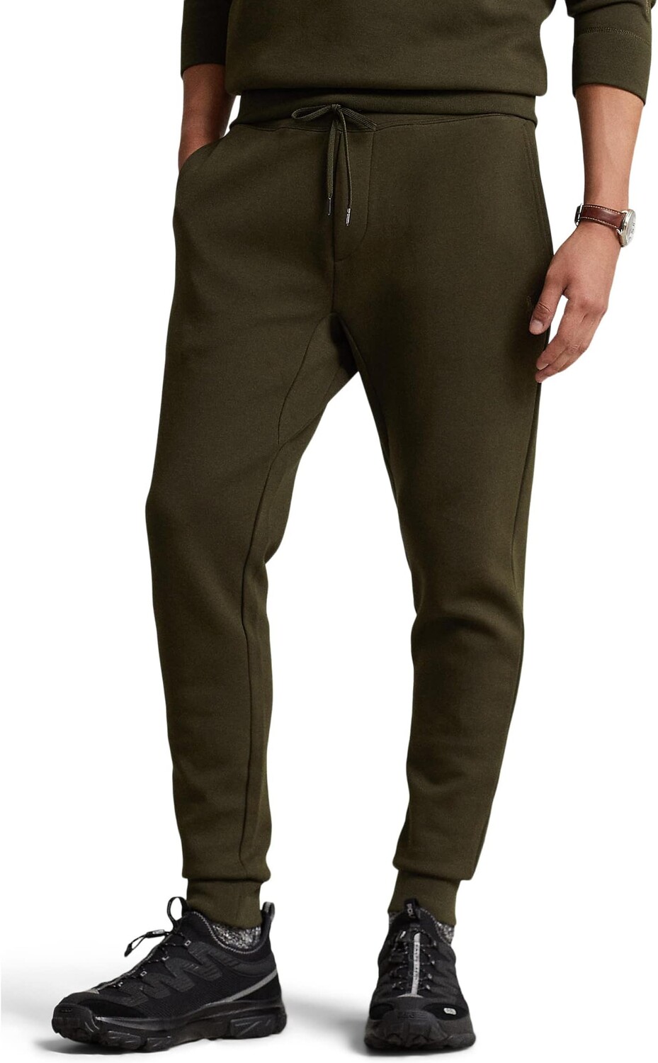 

Брюки-джоггеры двойной вязки Polo Ralph Lauren, цвет Company Olive