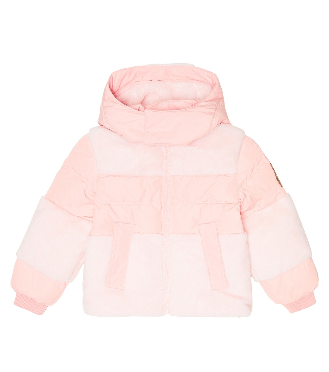 

Пуховое пальто Burberry, розовый