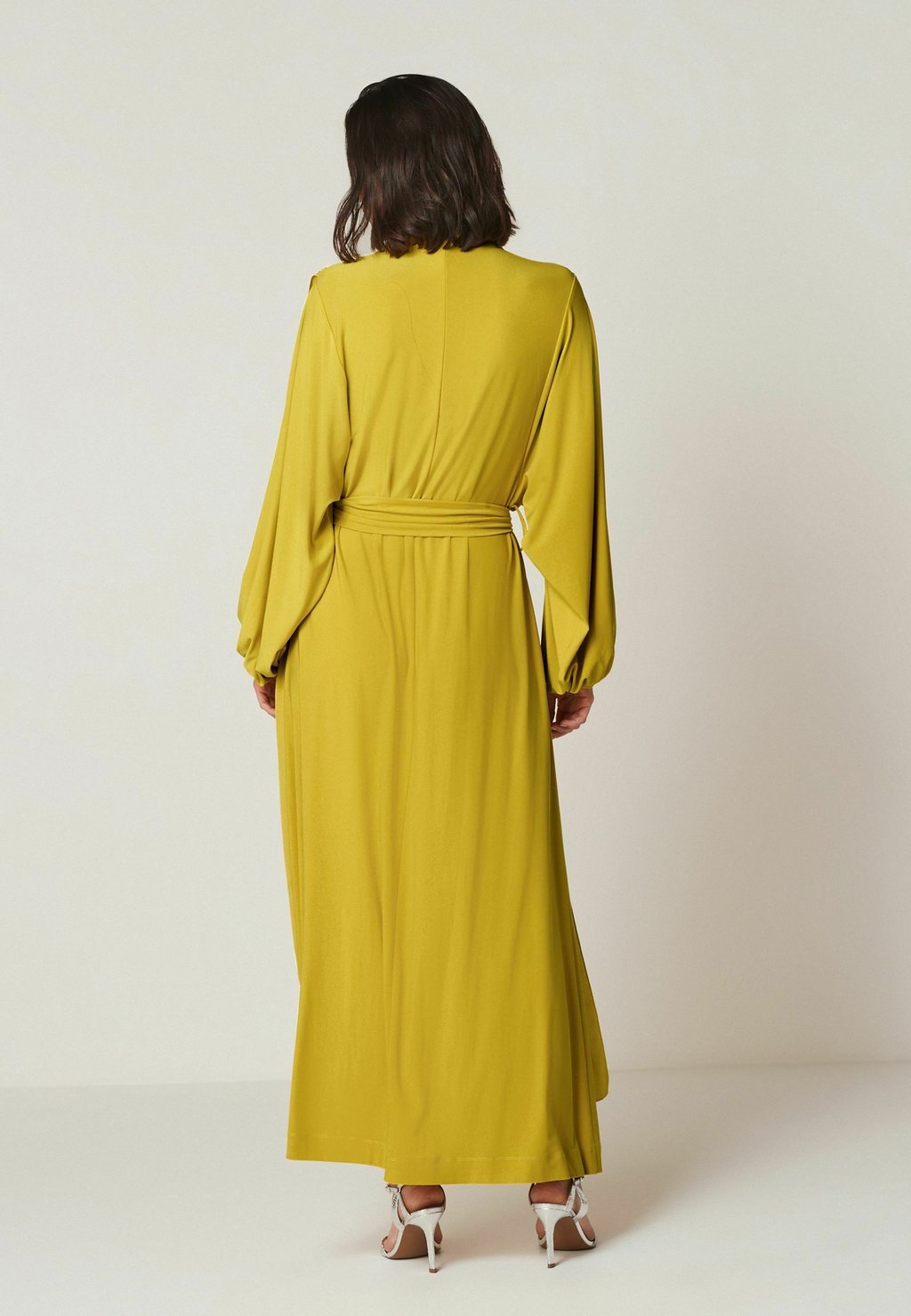 Длинное платье Long Sleeve Regular Fit Next, цвет citrine yellow
