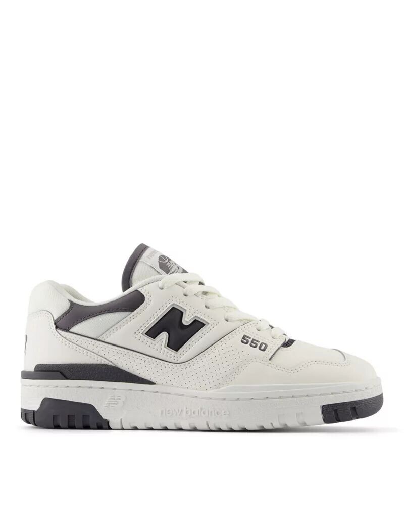 

Кремовые кроссовки New Balance 550 с серыми деталями, Серый, Кремовые кроссовки New Balance 550 с серыми деталями