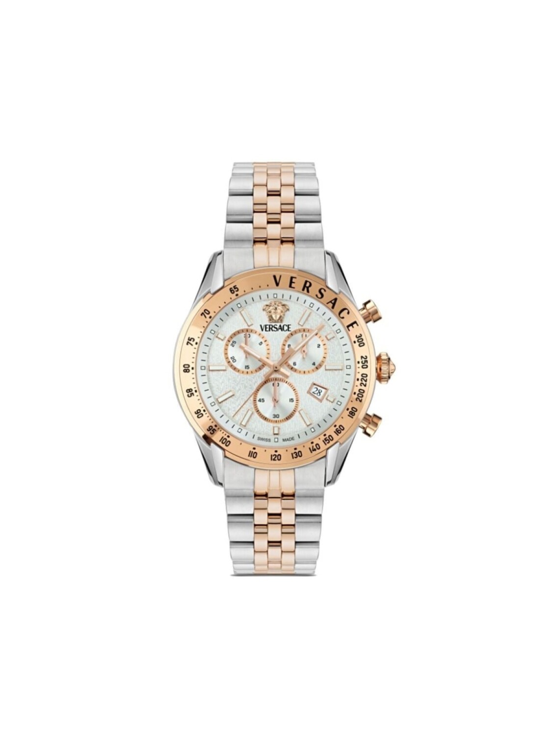 

Versace наручные часы Chrono Master 44 мм, серебристый