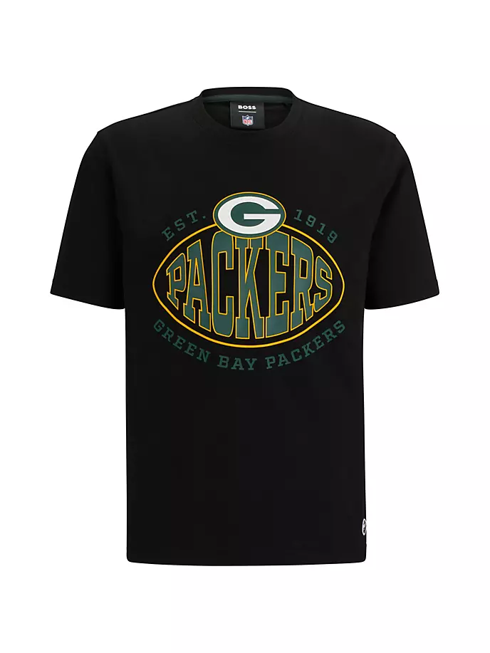 

Футболка BOSS x NFL из эластичного хлопка Boss, цвет packers anthrazit