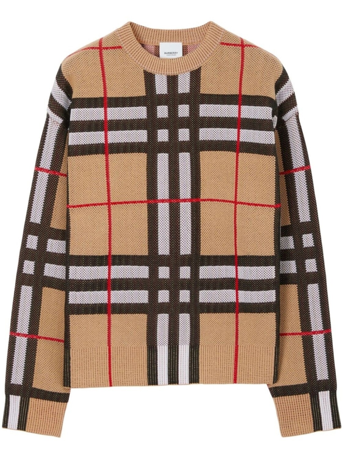 

Burberry джемпер в клетку Vintage Check, нейтральный цвет