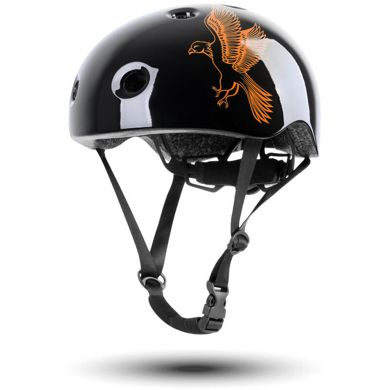 Велосипедный шлем для детей от 3 до 6 лет, размер XS 48-52 см. Шлем с вращающимся кольцом Prometheus Bicycles, цвет orange
