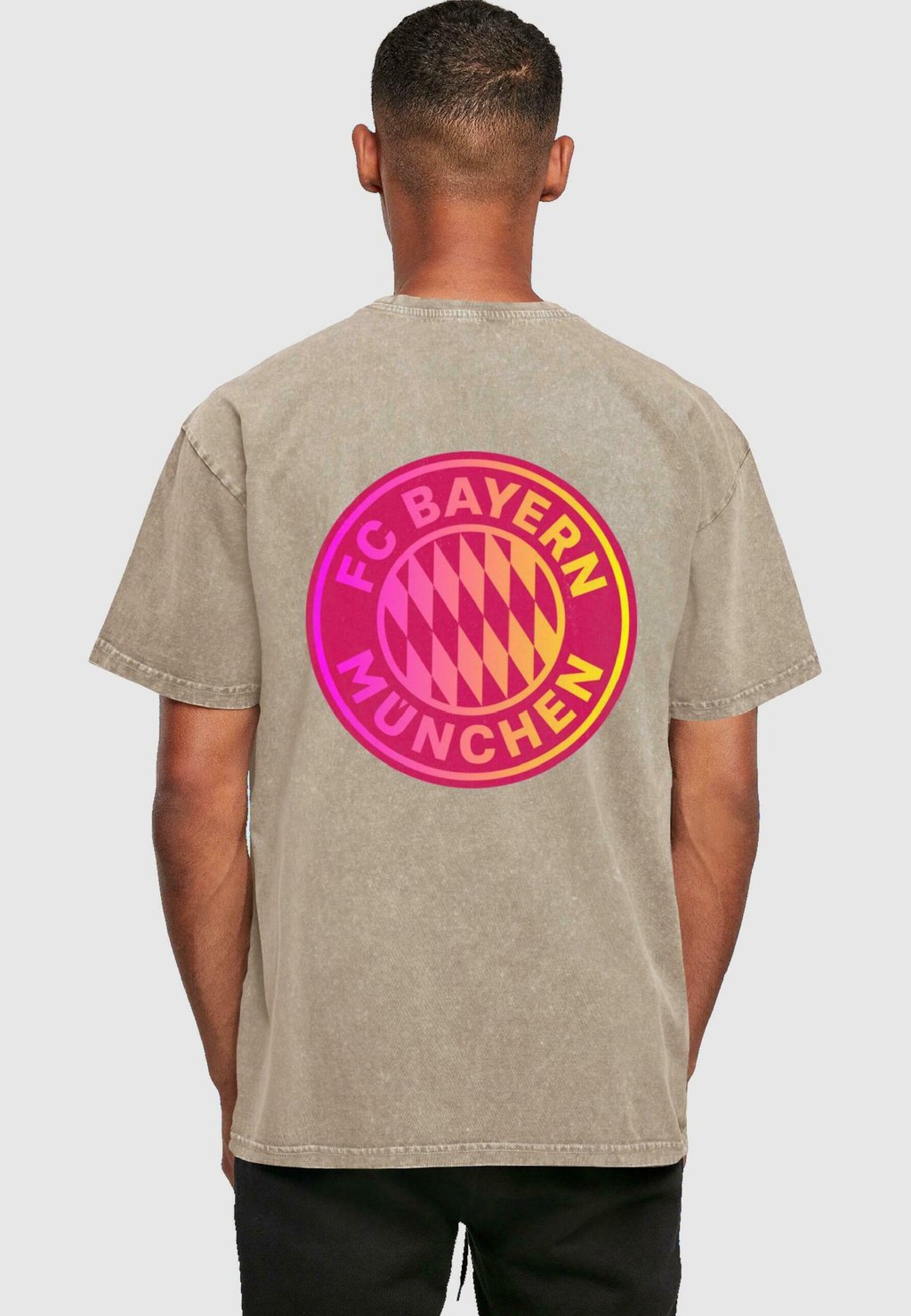 Футболка с принтом FC Bayern München, серый