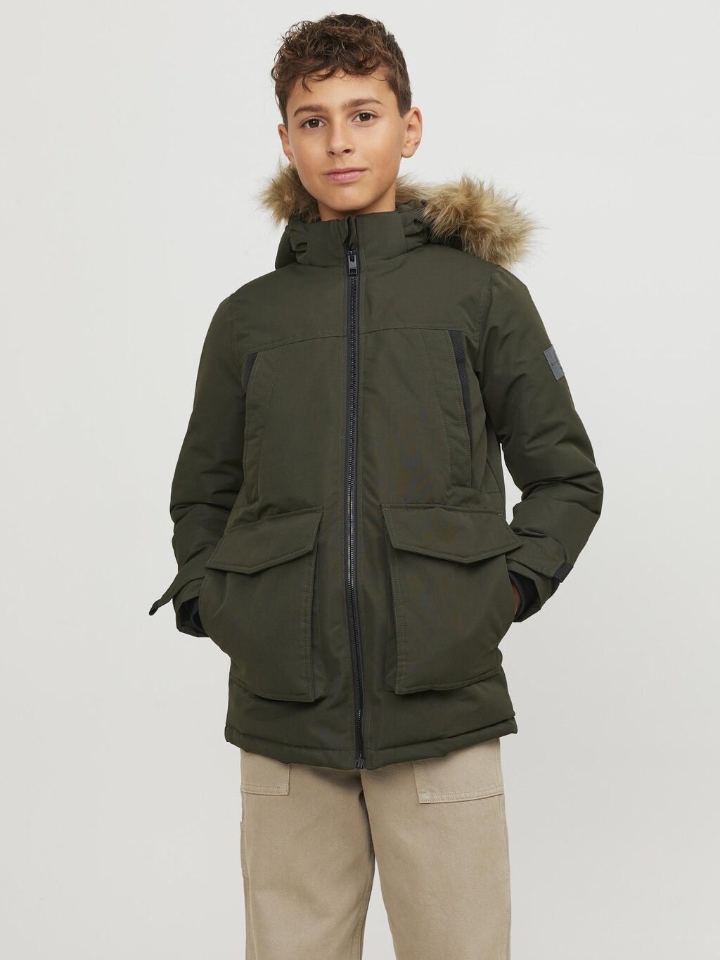 

Зимнее пальто JJECRAFT Jack & Jones Junior, цвет rosin