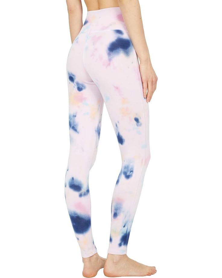 

Брюки Chaser Lounge Knit Wide Waistband Leggings, цвет Confetti Tie-Dye
