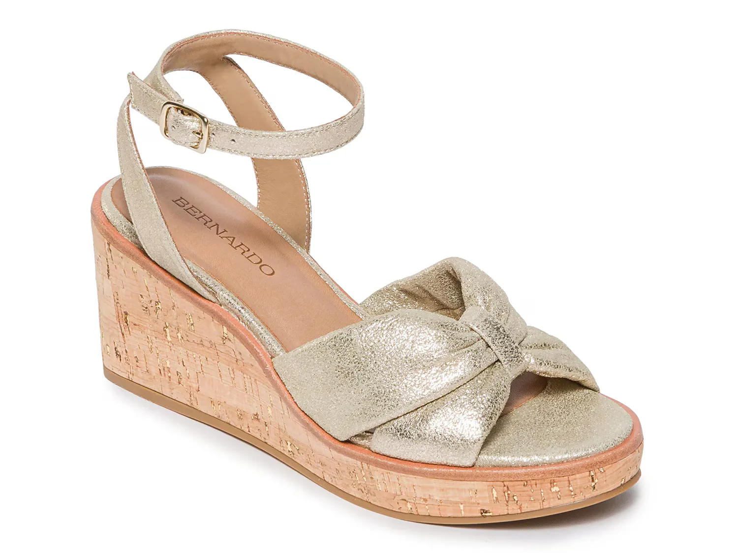 

Сандалии Kearny Wedge Sandal Bernardo, цвет champagnesuede