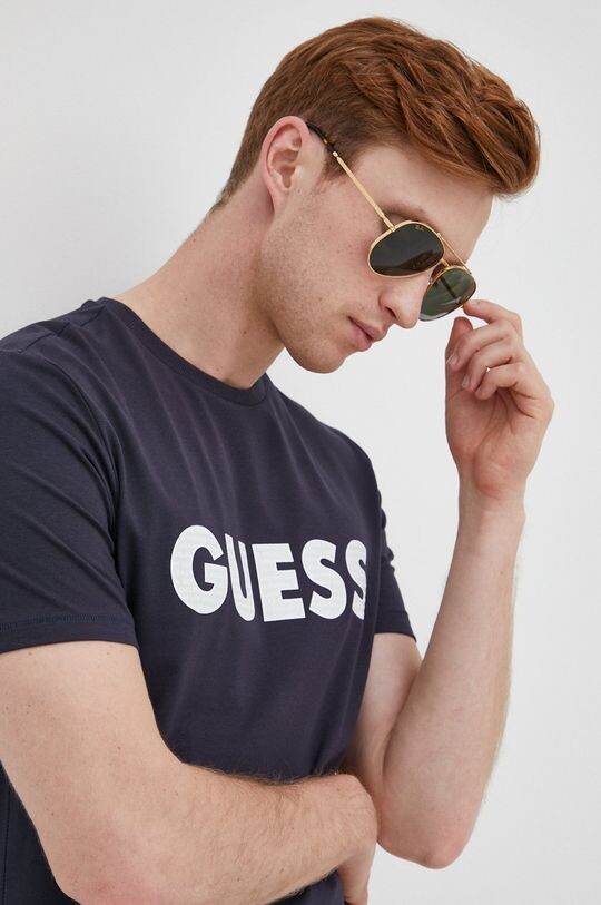

Футболка Guess, темно-синий