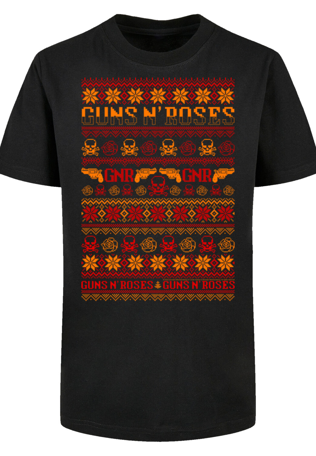 

Футболка F4NT4STIC Basic Kids Guns n' Roses Weihnachten Christmas, черный