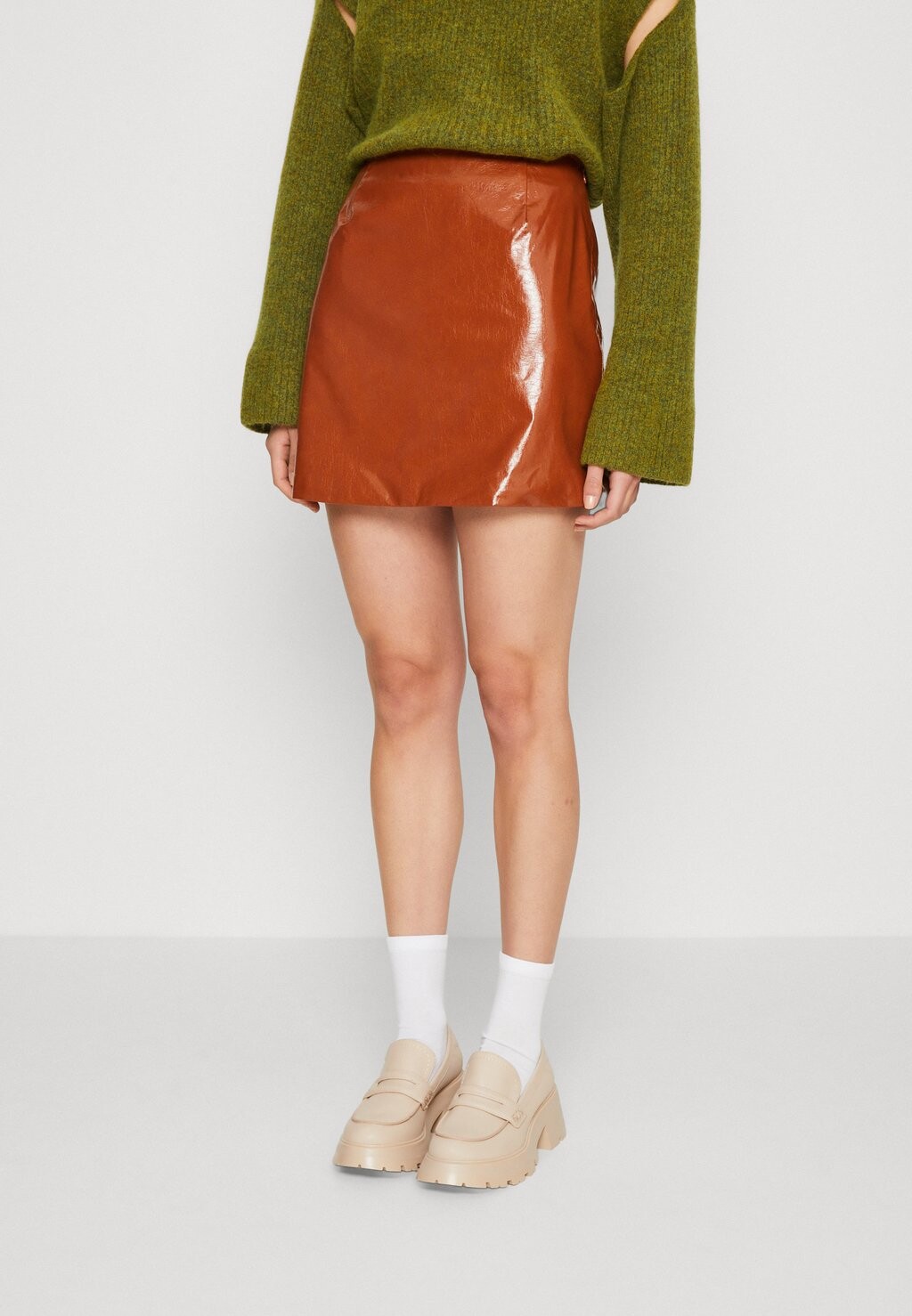 

Мини-юбка Cotton On, коричневый