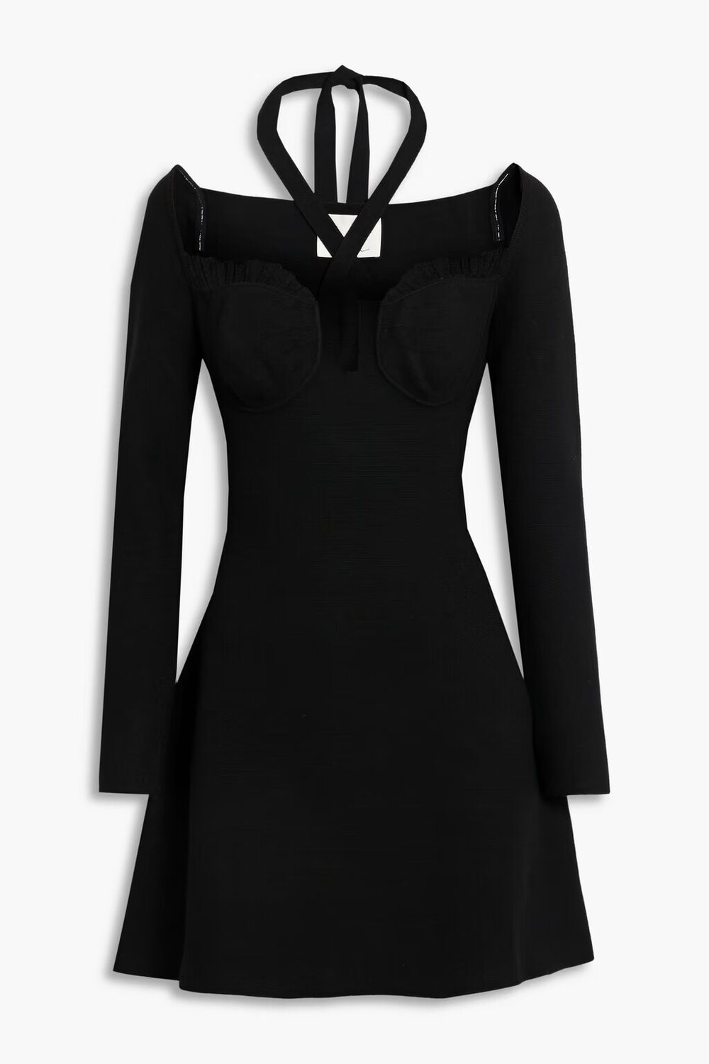 

Платье мини эластичной вязки с вырезами 3.1 Phillip Lim, черный